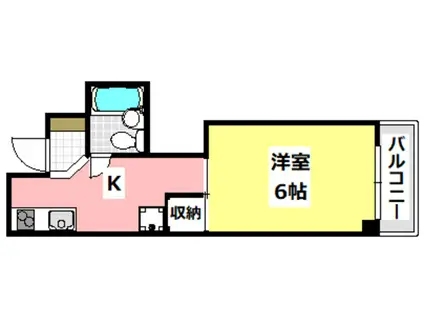 メゾン・ド・バランシヤII(1K/3階)の間取り写真