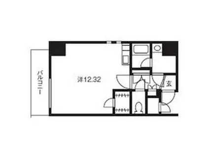 ステラハウス勾当台公園(ワンルーム/6階)の間取り写真