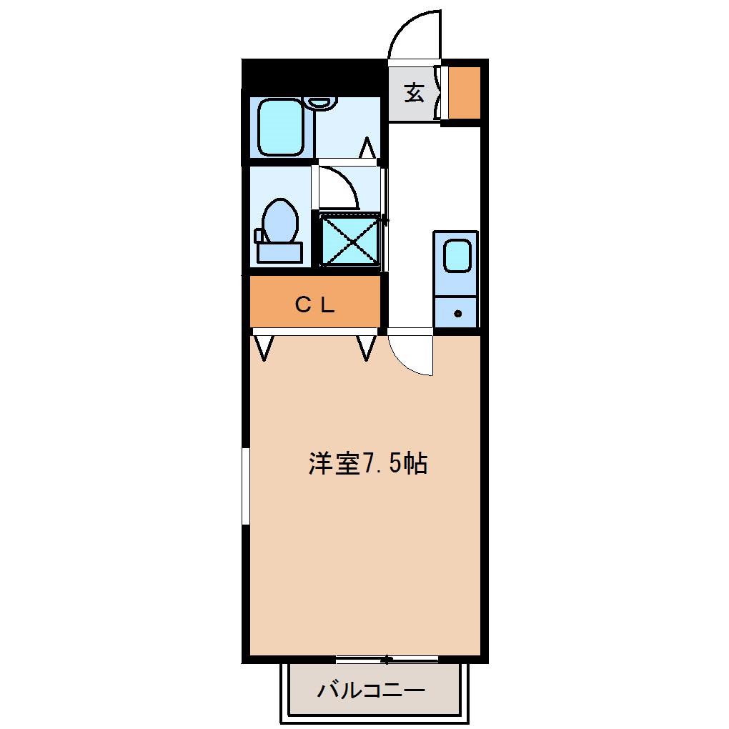 MTメゾン(1K/2階)の間取り写真