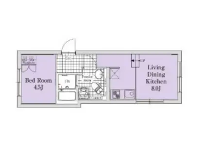 SOU西荻窪(1LDK/1階)の間取り写真