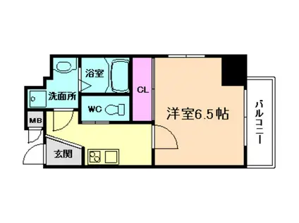 アドバンス西梅田ジェイス(1K/7階)の間取り写真