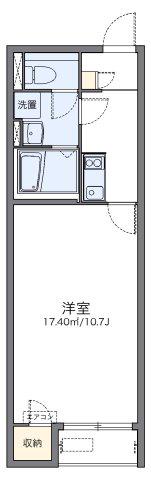 レオネクストCHRISTAR(1K/2階)の間取り写真