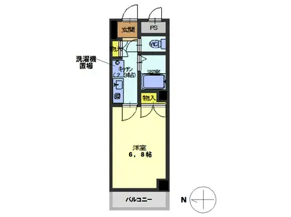 アニーヒルズ(1K/3階)の間取り写真