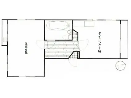 深沢MKビル(1DK/5階)の間取り写真