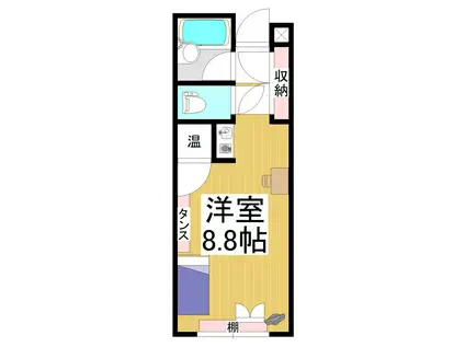 森ビル(ワンルーム/6階)の間取り写真