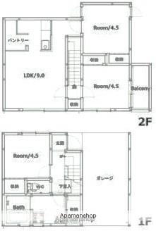 KO OLINA YOSHIMURA(3LDK/1階)の間取り写真