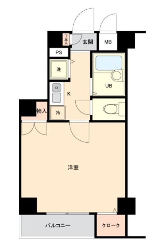 ドルチェ代々木(1K/5階)の間取り写真