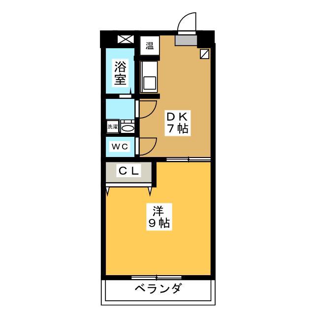 LA・ALACALTE(1DK/6階)の間取り写真