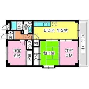 シャトル浩栄(3LDK/5階)の間取り写真