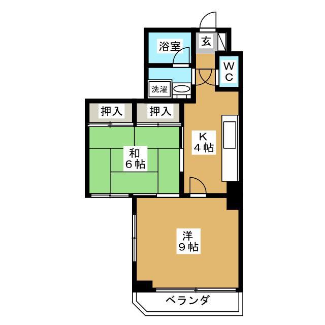 ルミエール押上(2K/3階)の間取り写真
