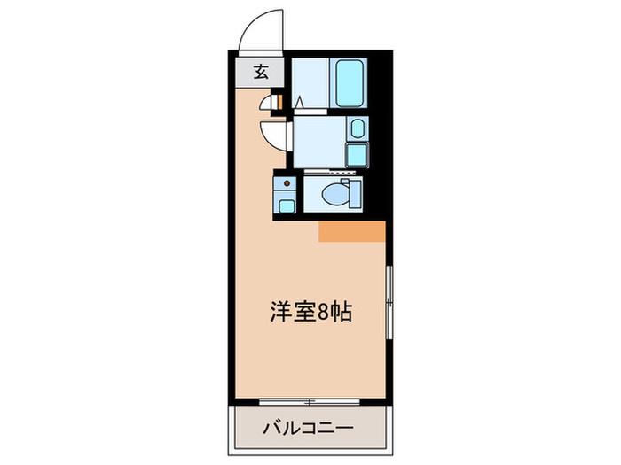 リチェンシア鹿島田(ワンルーム/3階)の間取り写真