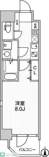ブラウ本所一丁目(1K/2階)の間取り写真