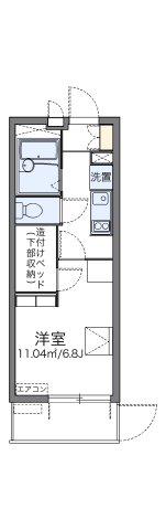 レオパレスTANASE(1K/1階)の間取り写真