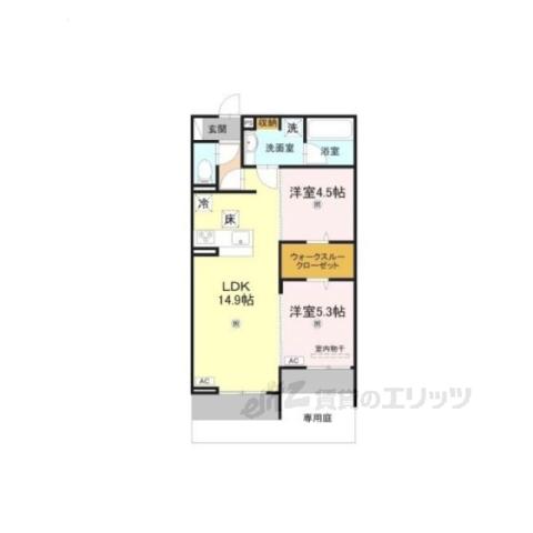 HAMALATRIUMUM(2LDK/3階)の間取り写真