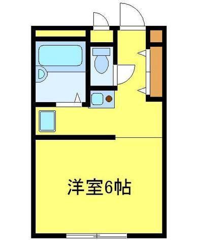 レオパレスルミエール藍(1K/1階)の間取り写真