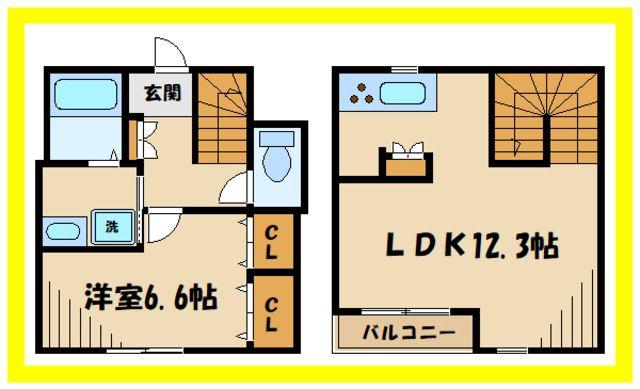 グレイス梶ヶ谷(1LDK/1階)の間取り写真