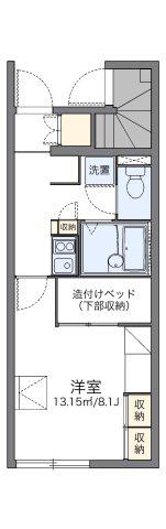 レオパレスソフィア B(1K/1階)の間取り写真