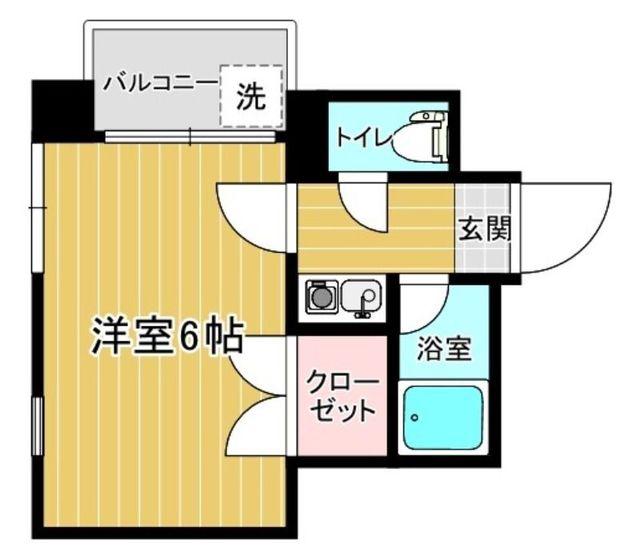 フタバ春日ビル(1K/5階)の間取り写真