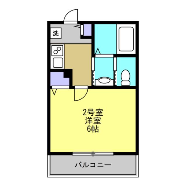 NAKS蓮田(1K/3階)の間取り写真