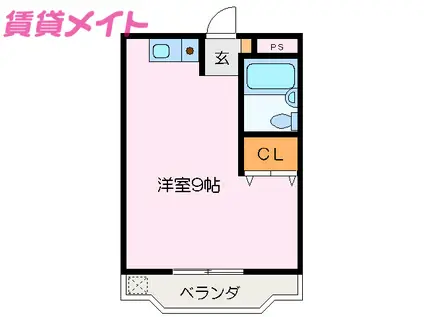 ビビュール・ピュイ(ワンルーム/1階)の間取り写真