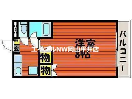 パル81(1K/3階)の間取り写真