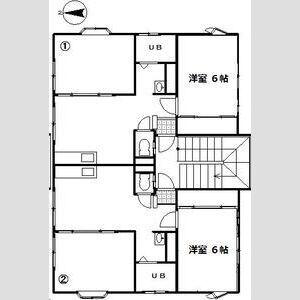 ウインディア屋島(2DK/2階)の間取り写真