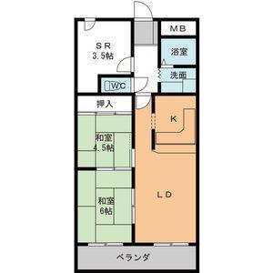 メゾン太平洋(3LDK/7階)の間取り写真