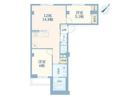 NSハウス(2LDK/2階)の間取り写真