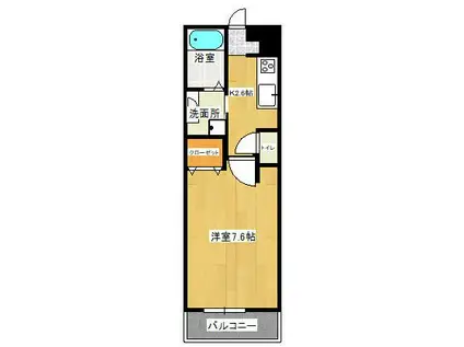 MIME(1K/3階)の間取り写真