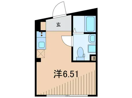 すすむテラス金町(ワンルーム/2階)の間取り写真