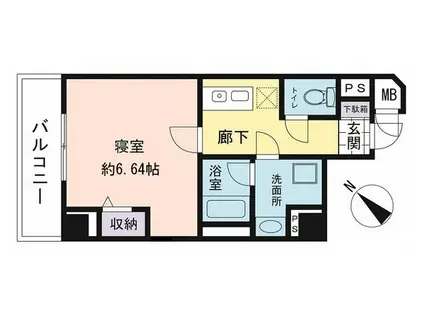 ソーエー新横浜ビル(1K/5階)の間取り写真