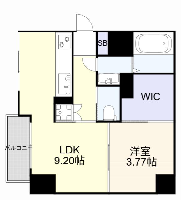 アクア葛原(1LDK/5階)の間取り写真