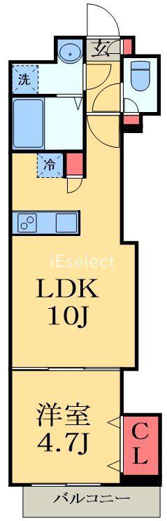 COTE DOR SOGA(1LDK/1階)の間取り写真