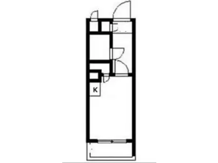 トップ成増第1(ワンルーム/2階)の間取り写真