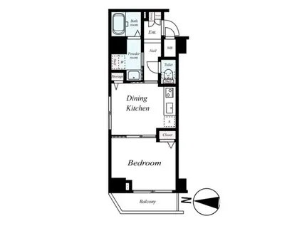 フェニックス方南町弐番館(1DK/3階)の間取り写真