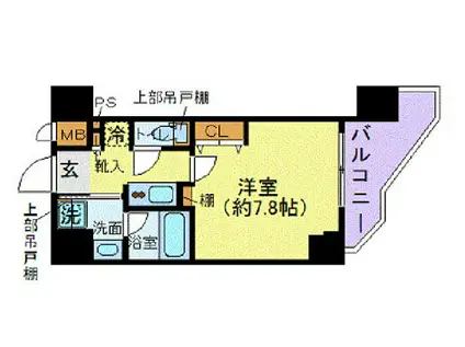 ZOOM九段下(1K/2階)の間取り写真