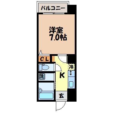 39.T.MOTOFUNA(1K/7階)の間取り写真