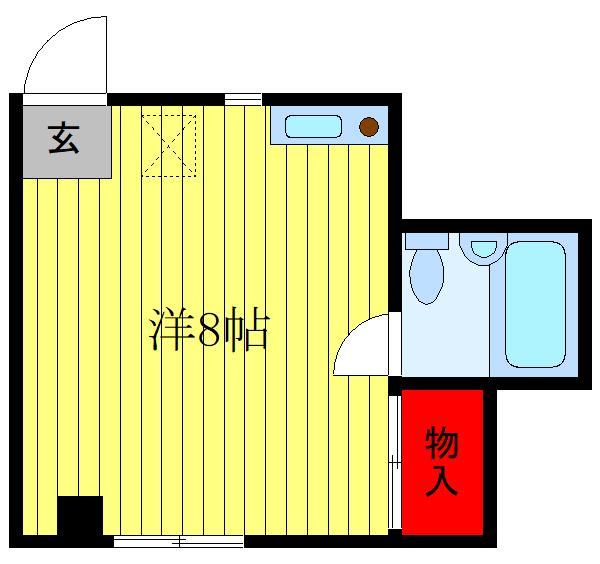 アーバン関沢(ワンルーム/3階)の間取り写真