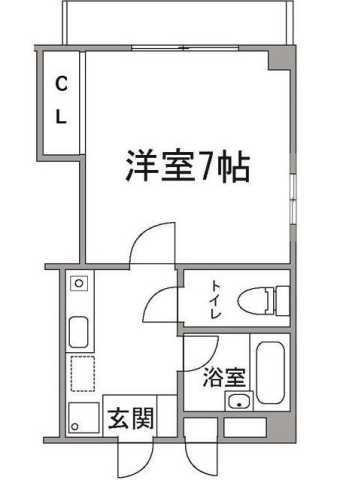 IMAGINE下落合(1K/3階)の間取り写真