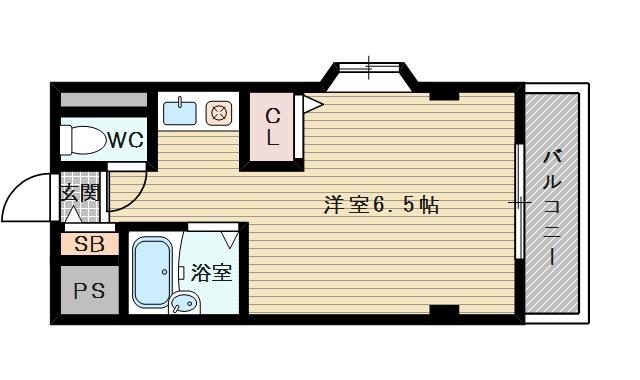 メゾンアンティーム(1K/3階)の間取り写真