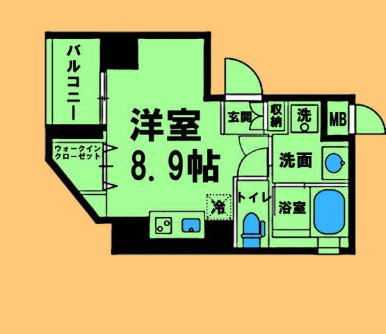 AVANTI JOHOKU(ワンルーム/8階)の間取り写真