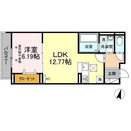 PRECIOUS II(1LDK/2階)の間取り写真