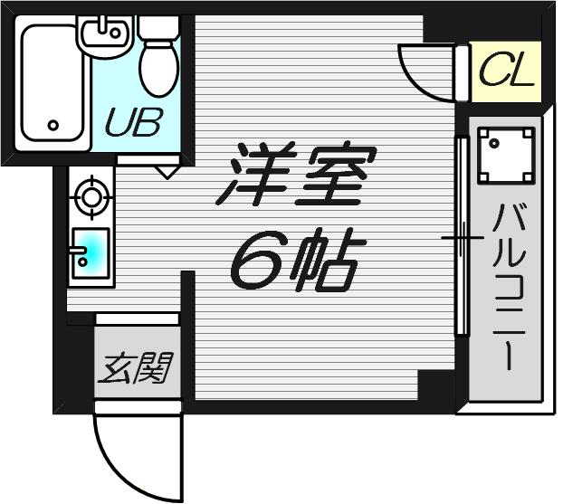 ライトサンリバイタル(ワンルーム/2階)の間取り写真