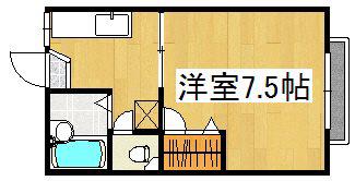 グリーンハイツ(1K/2階)の間取り写真