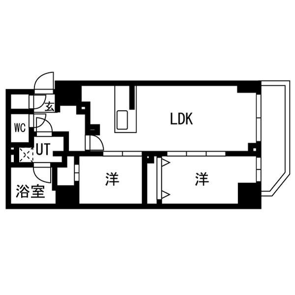 OAKLANCE錦糸町 OAKLANCE錦糸町(2LDK/4階)の間取り写真
