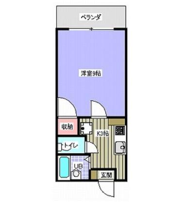 リケンオキナワビルV(1K/4階)の間取り写真