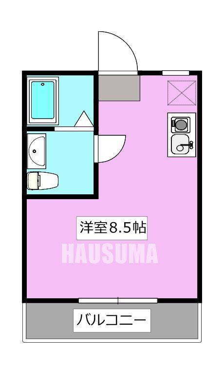 REZET高島平(ワンルーム/3階)の間取り写真