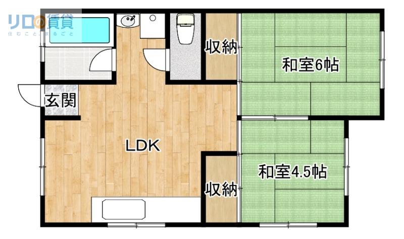 ピッコロ(2LDK/2階)の間取り写真
