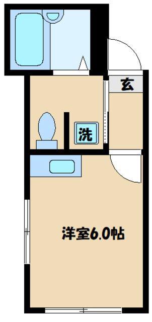 グレースプラザ5橋本(ワンルーム/1階)の間取り写真