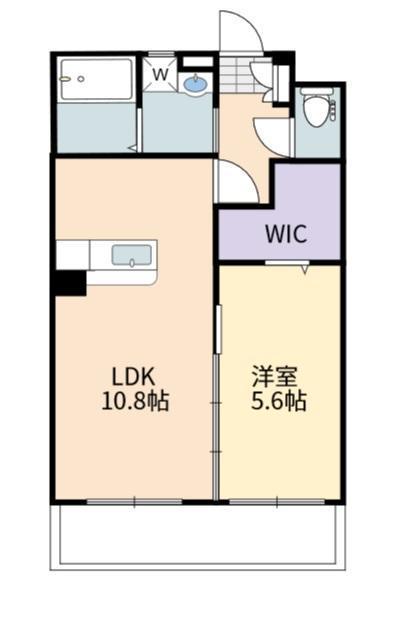 ユーミーマンション西高屋駅前(1LDK/1階)の間取り写真